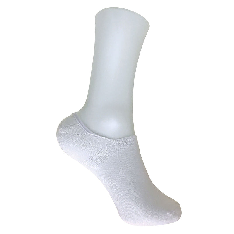 6 Pack Ladies Anti Sweat Bamboo Liner Ankle Socks with Heel Grip
