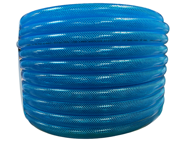 Braided Fuel Hose Blue Transparent PVC 19mm*2.1mm