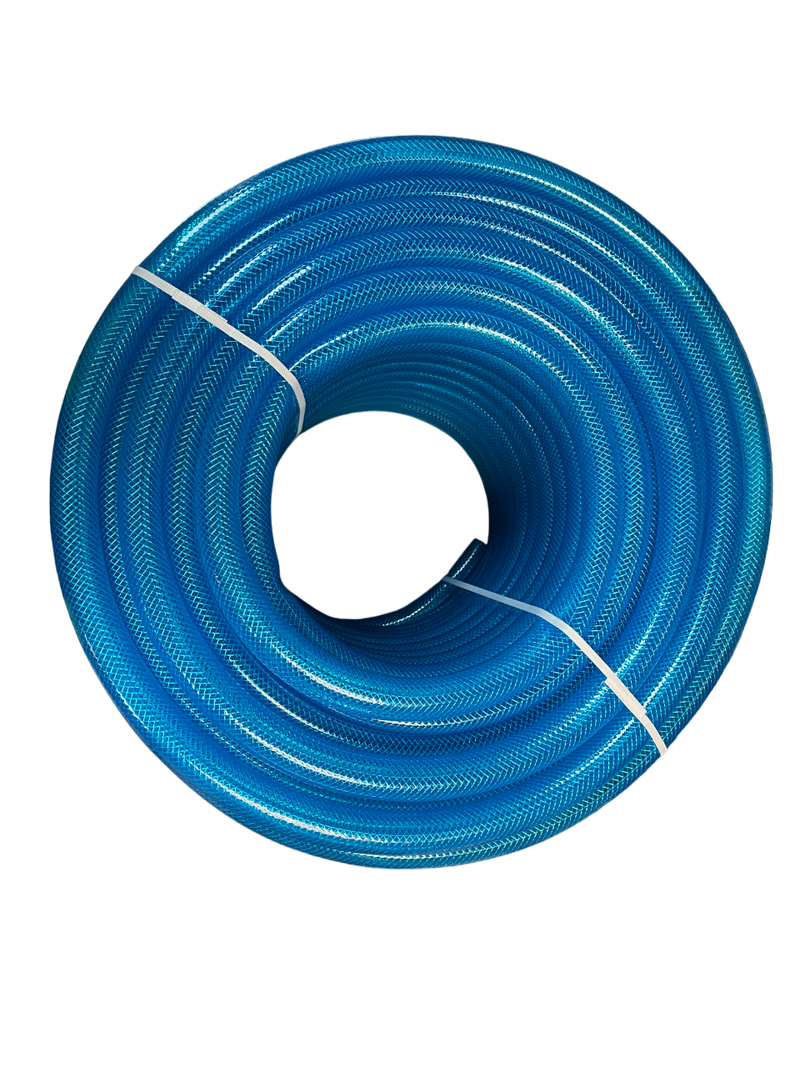 Braided Fuel Hose Blue Transparent PVC 19mm*2.1mm