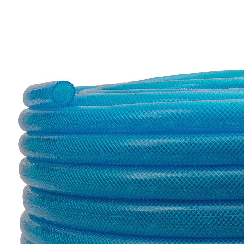 Braided Fuel Hose Blue Transparent PVC 19mm*2.1mm