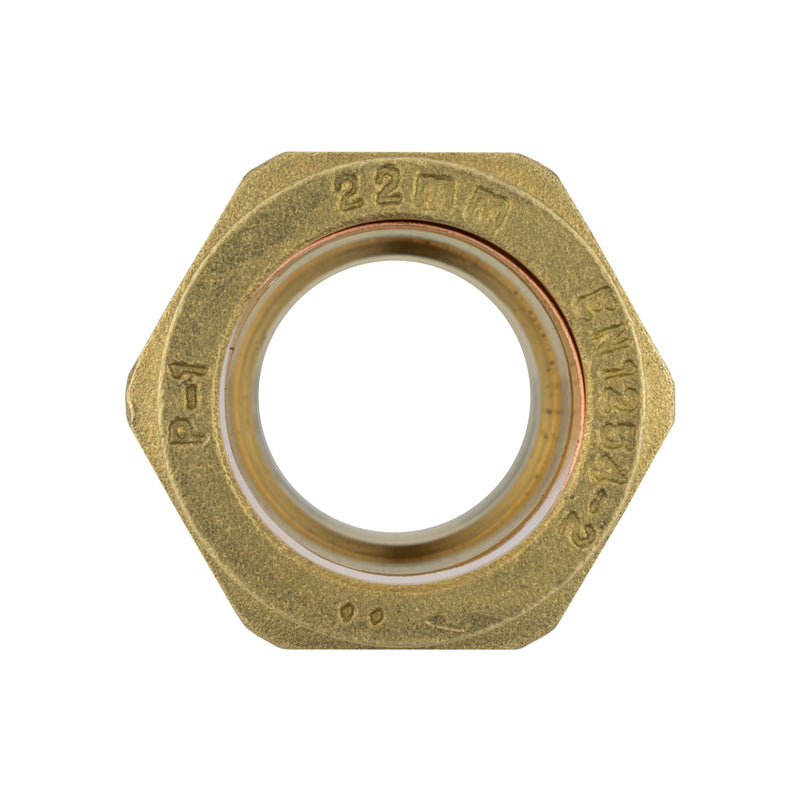 IBC 2” S60X6 Cap with Brass Compression Straight ¾” BSP – 22mm