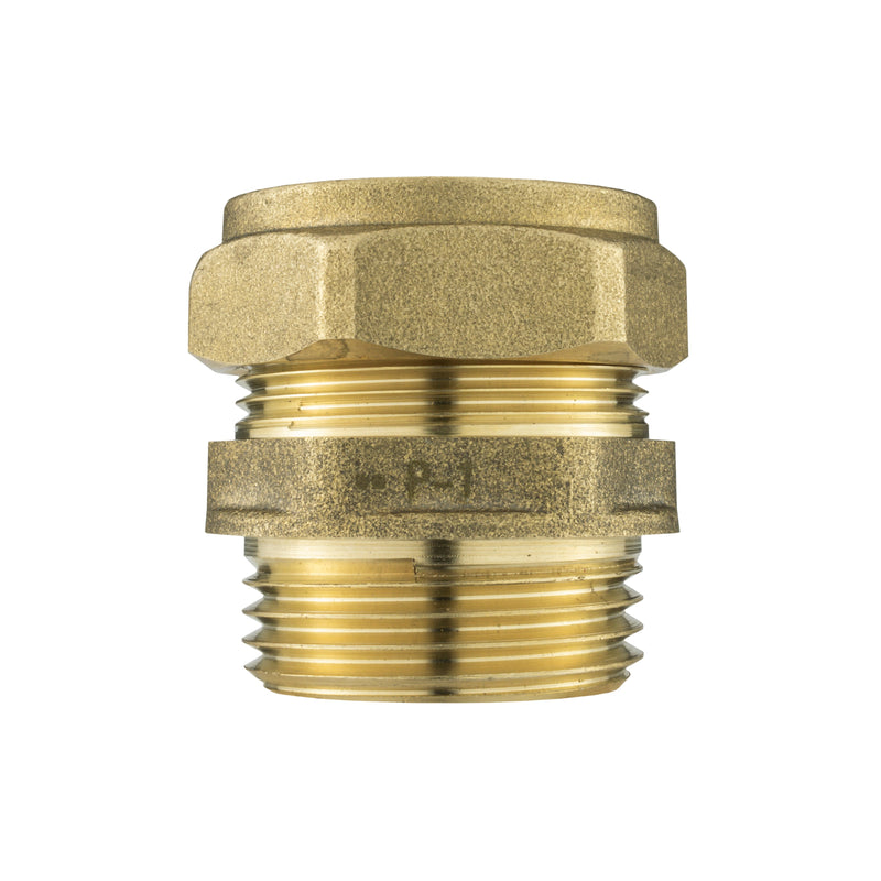 Brass Compression 28mm Straight with 32mm MDPE Straight