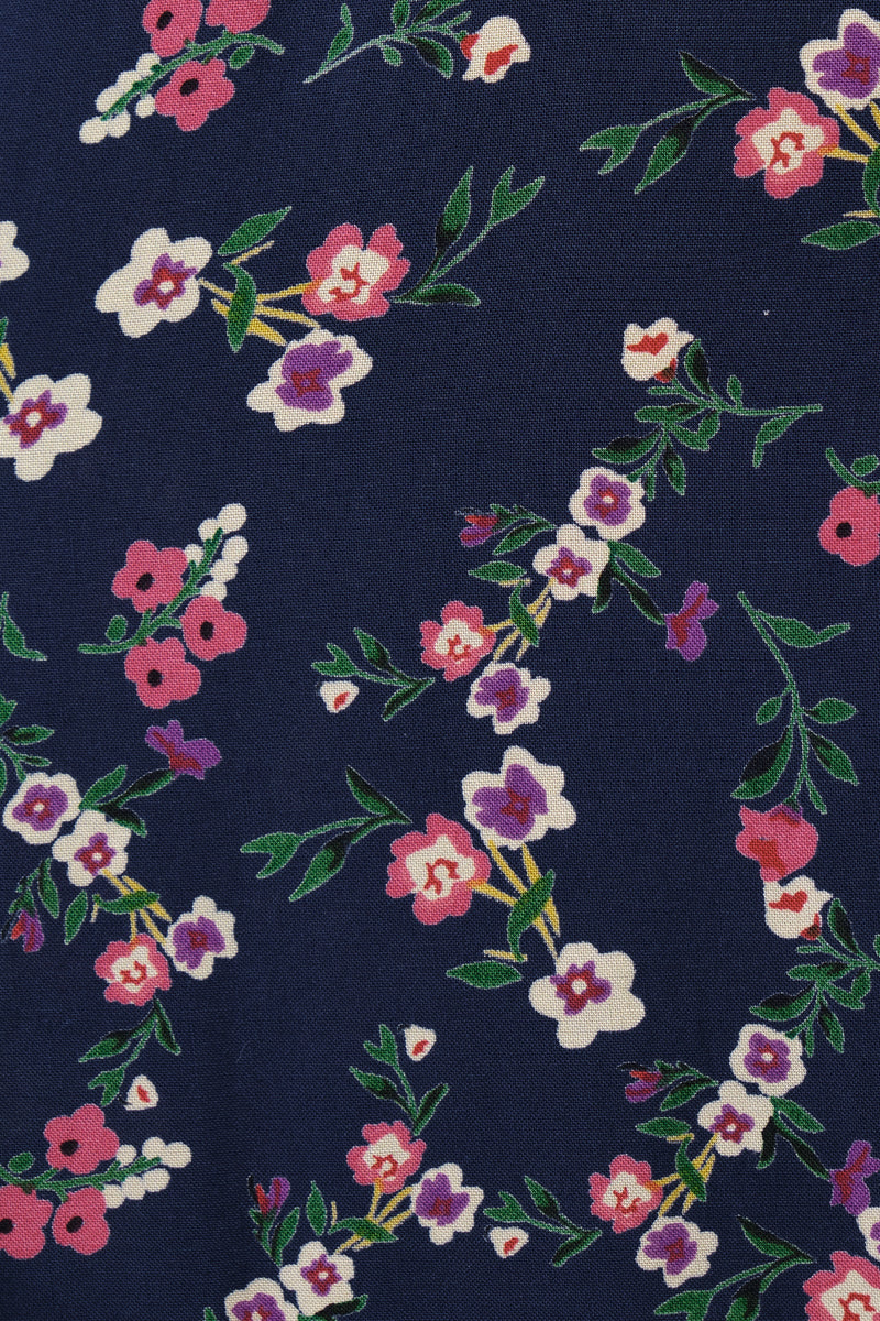 Bricia Naïve Posy Print Tiered Midi Dress - Navy