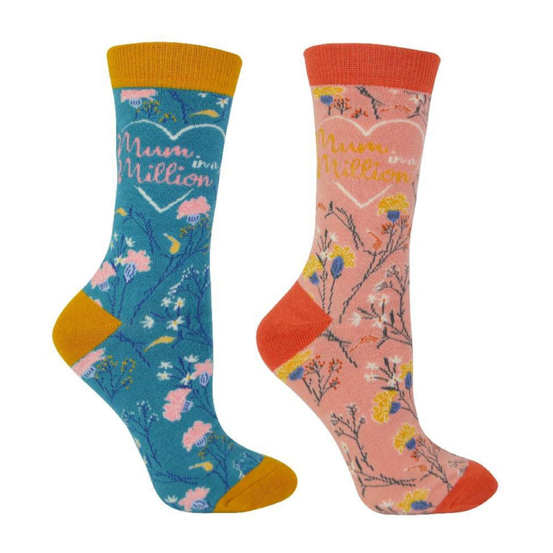 2 Pack Ladies Bamboo Socks for Mum in Gift Box