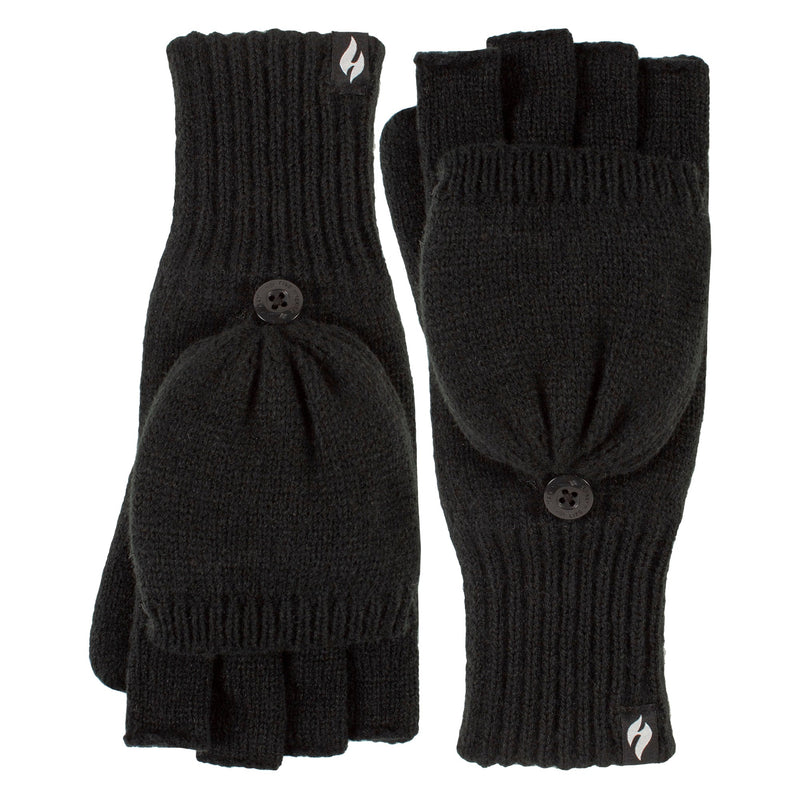 Ladies Mens Thermal Converter Mittens Gloves with Fingerless Option