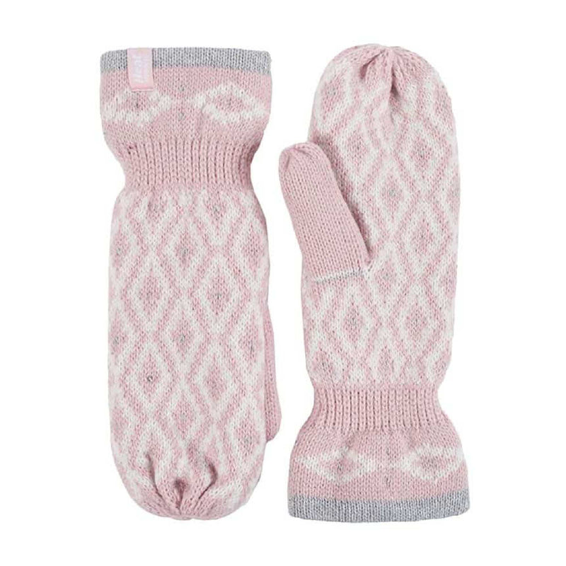Ladies Knitted Fleece Lined Winter Warm Thermal Mittens