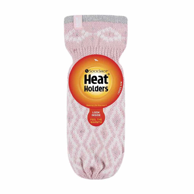 Ladies Knitted Fleece Lined Winter Warm Thermal Mittens
