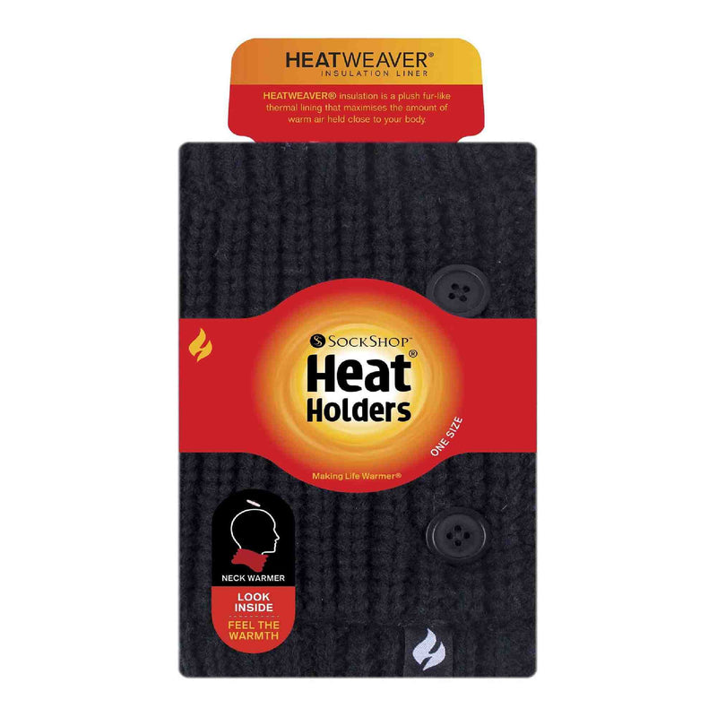 Ladies Fleece Thermal Neck Warmer Scarf Snood with Button