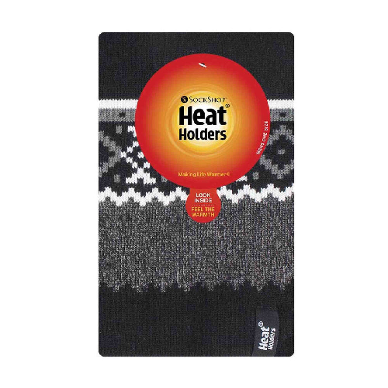 Mens Fairisle Fleece Lined Thermal Neck Warmer