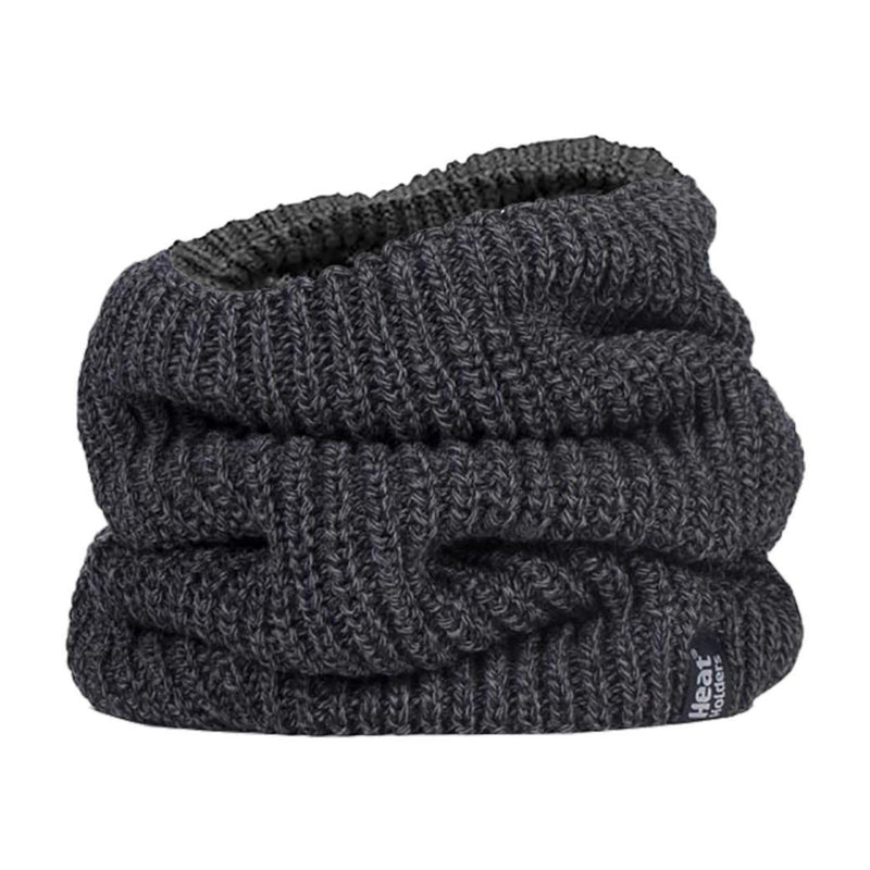 Mens Winter Warm Fleece Lined Chunky Knit Thermal Neck Warmer