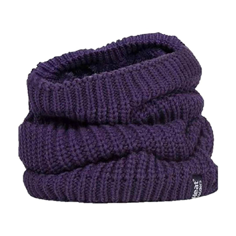 Ladies Winter Warm Fleece Lined Chunky Knit Thermal Neck Warmer