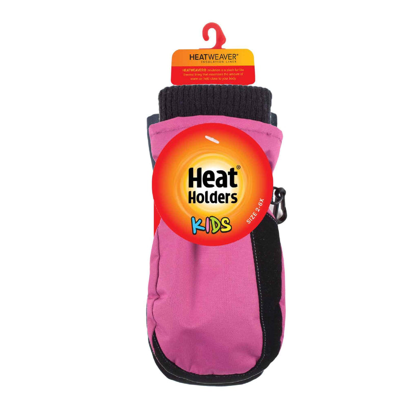 Childrens Soft Shell Winter Fleece Lined Waterproof Thermal Snow Ski Mittens