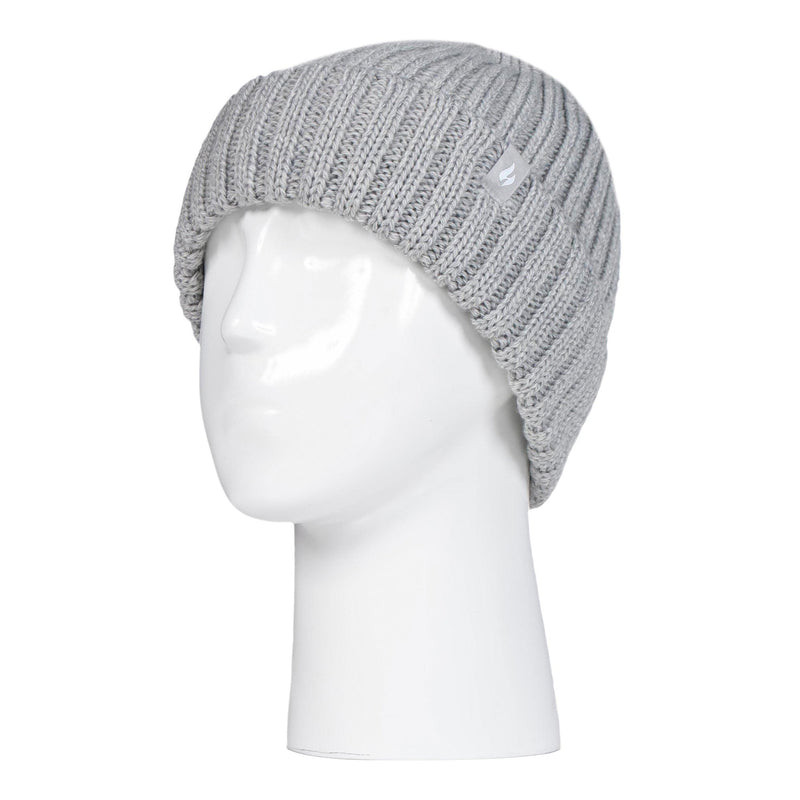 Girls Thick Chunky Ribbed Thermal Beanie Hat for Winter