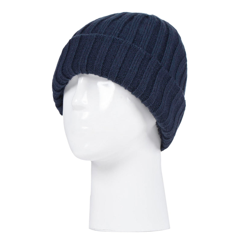 Boys Every Day Casual Wear Ribbed Turnover Winter Hat for Kids