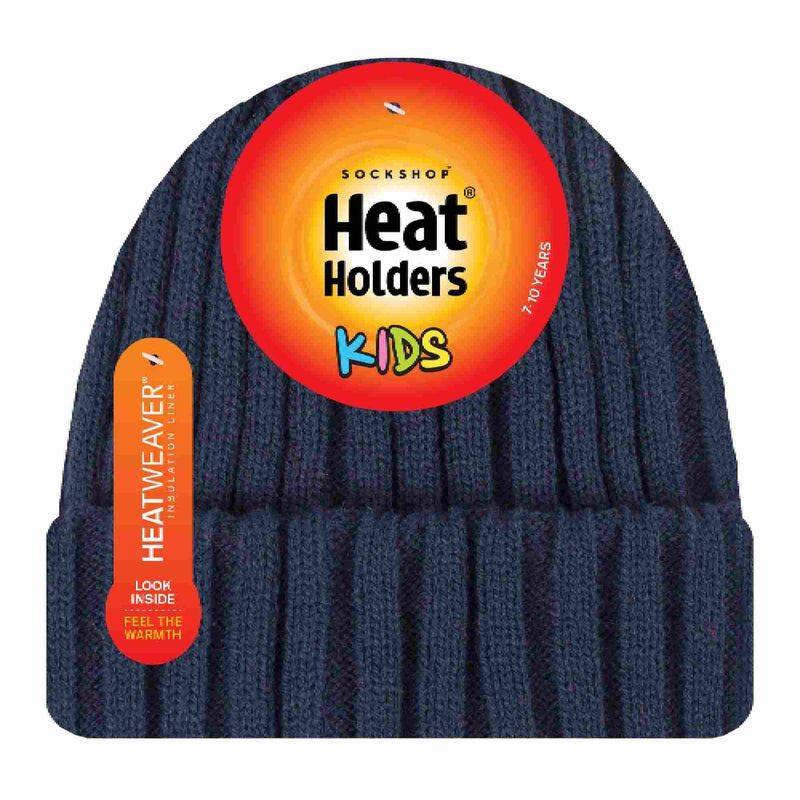 Boys Every Day Casual Wear Ribbed Turnover Winter Hat for Kids