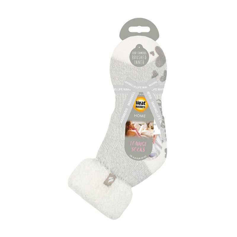 Ladies Ribbed Cuff Thermal Bed Socks for Lounging Around
