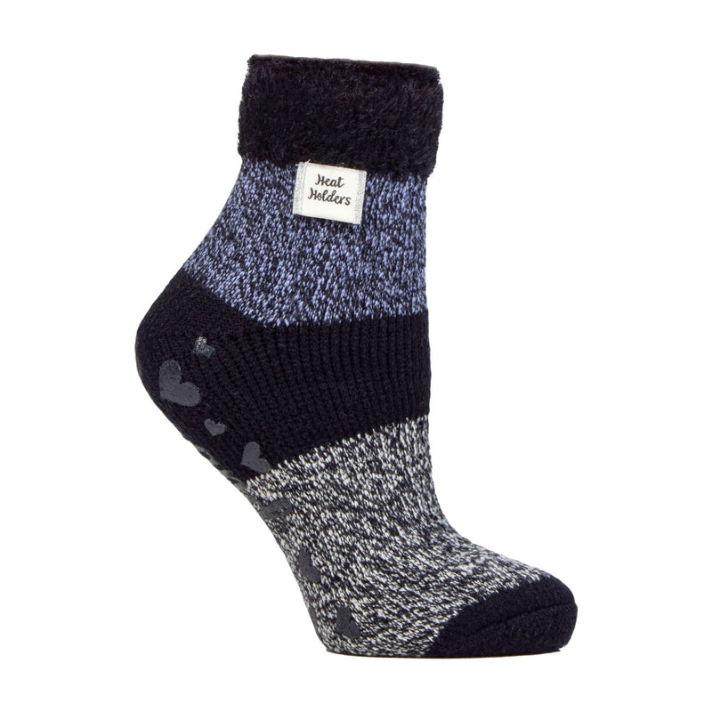 Ladies Cuddly Fluffy Sliper Bed Socks with Feather Top