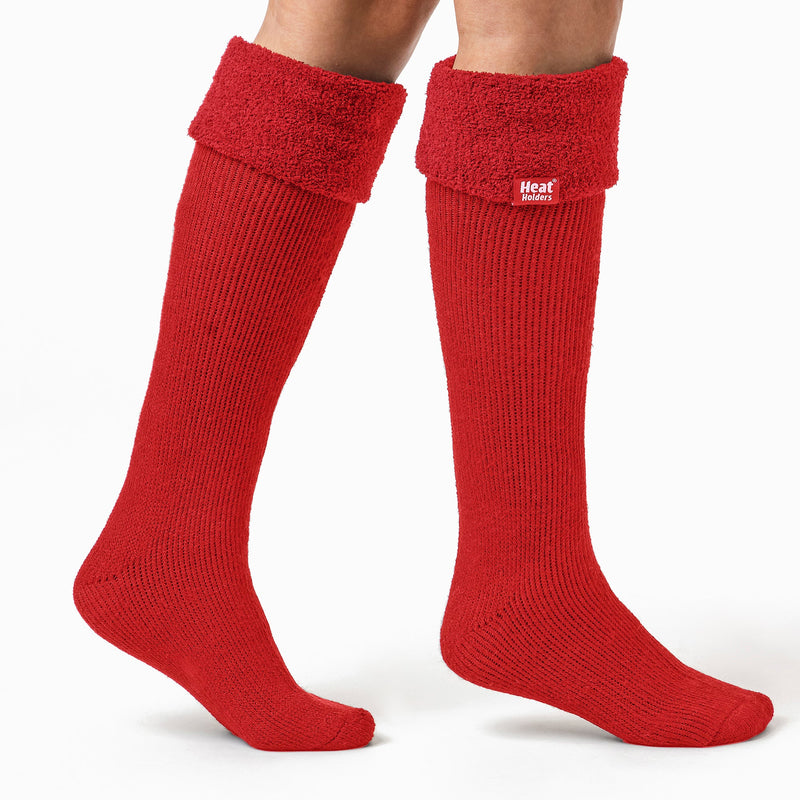 Ladies Thick Extra Long Knee High Thermal Wellington Boot Socks
