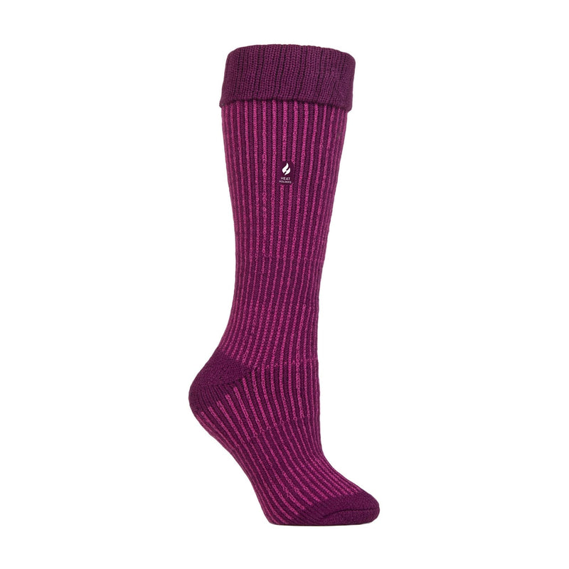 Ladies Thick Winter Warm Knee High Ribbed Thermal Boot Socks