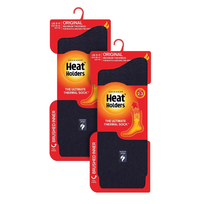 Mens 2 Pack Original Thermal Brushing Socks
