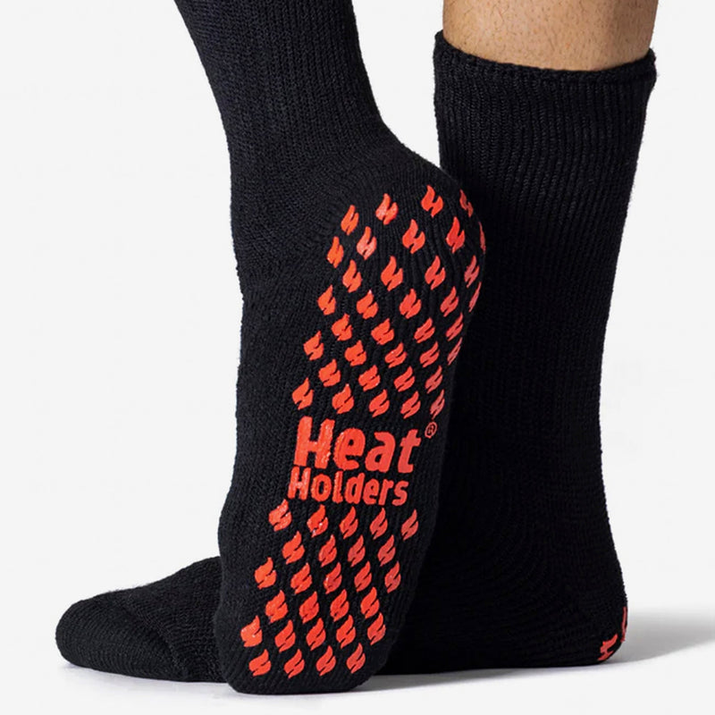 3 Pairs Multipack Mens Slipper Socks with Grips | Non-Slip Thermal Socks