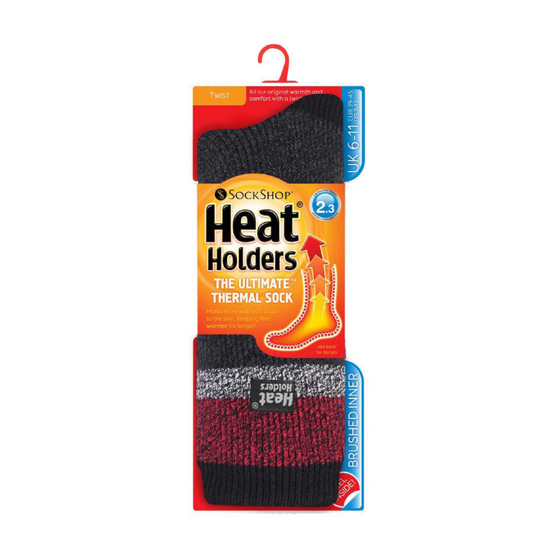 Mens Twist Patterned Thick Winter Warm Thermal Socks