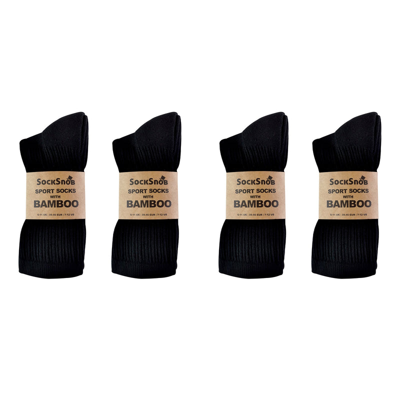 Mens Bamboo / Organic Cotton Running Sport Socks (Multipack Options)