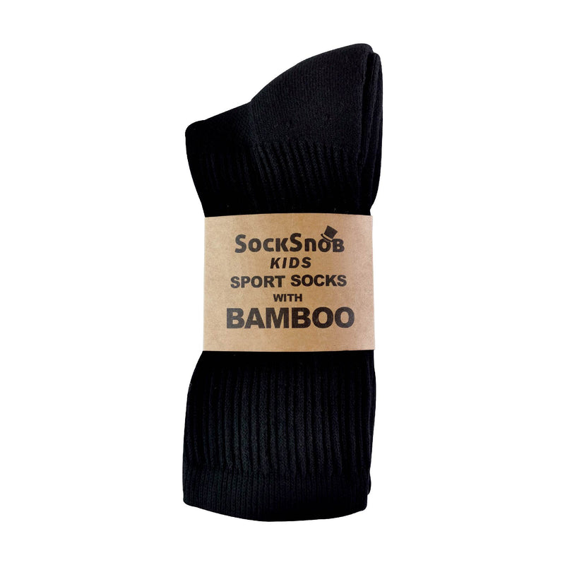 12 Pack Kids Soft Breathable Bamboo Sport Crew Socks