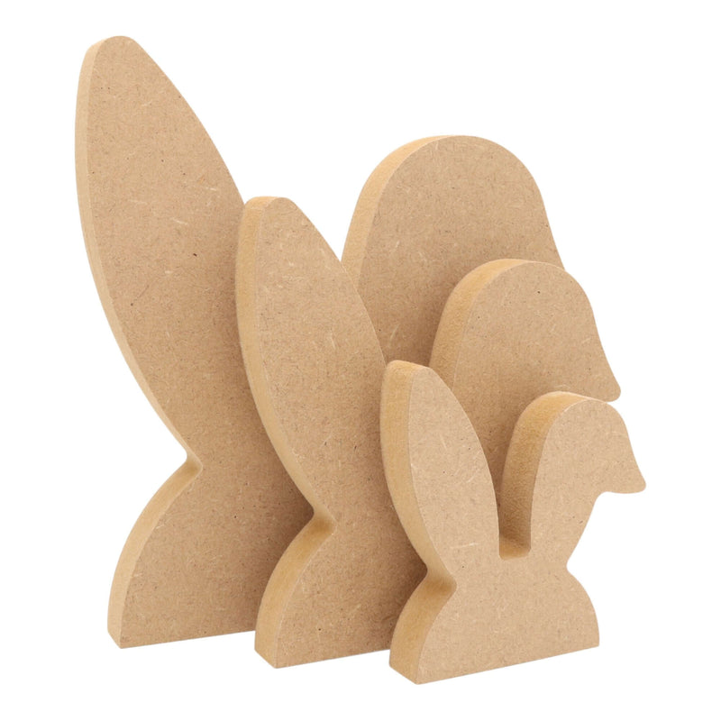 MDF Freestanding Bunny Ears Shape