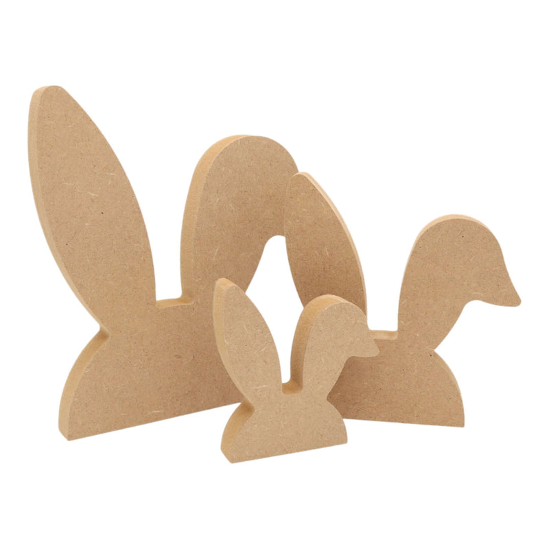 MDF Freestanding Bunny Ears Shape