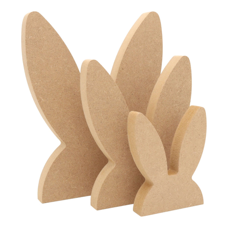 MDF Freestanding Bunny Ears Straight Shape