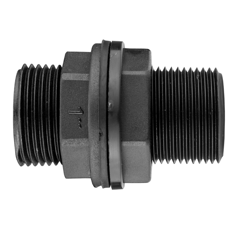 Tank Connector with Washer 1" BSPM