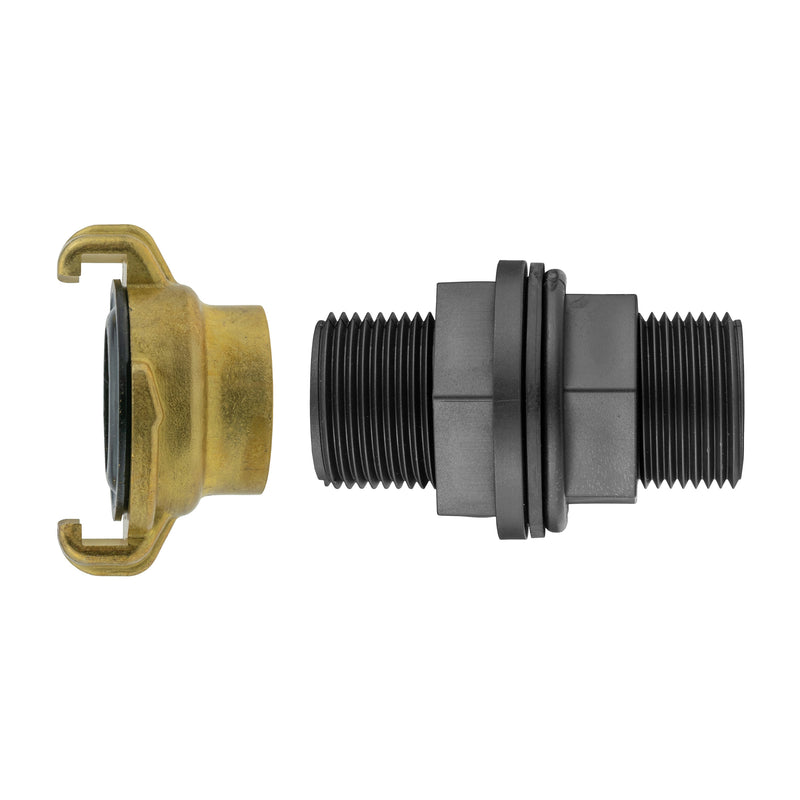 Water Butt 1” BSPM with Geka Type Claw Fitting