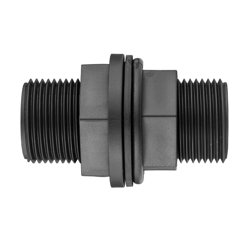 ¾” BSP Water Butt Fitting with ¾” BSPF Full Flow PP Valve