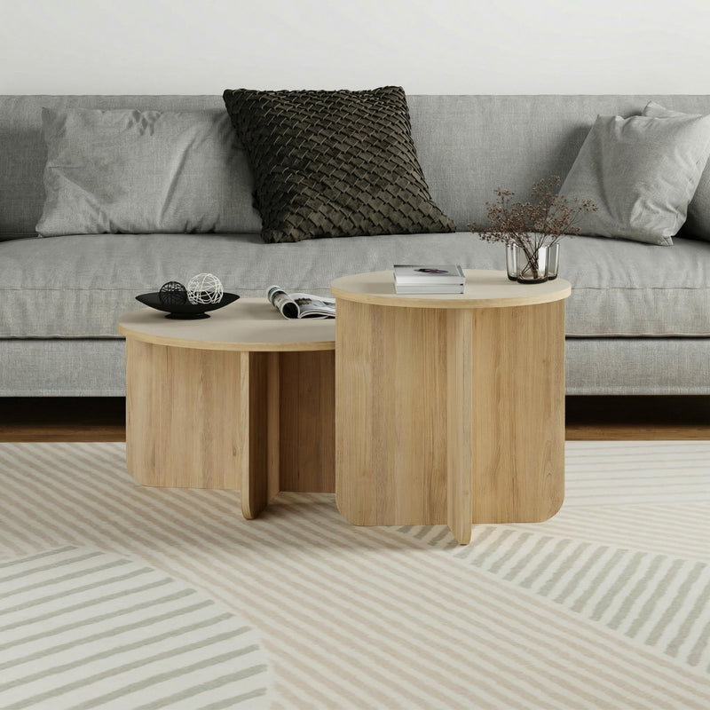 Hillary Modern 2-Piece Coffee Table Set
