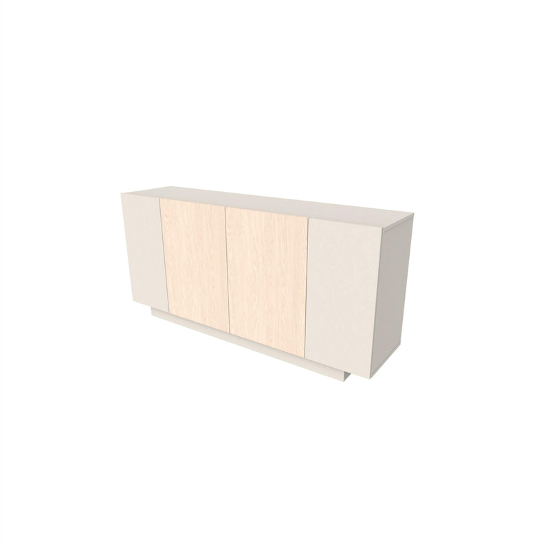Victor Console Sideboard 4 Doors Sandstone Sonoma Oak White 170 x 42.1 x 80.3 cm
