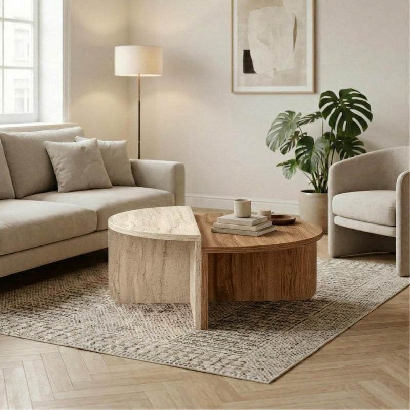 Aloeva Modern Round Coffee Table