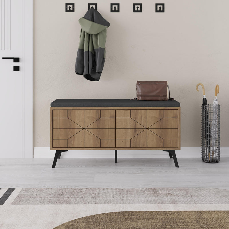 Dune Shoe Storage Bench – Modern Hallway Bench with Storage