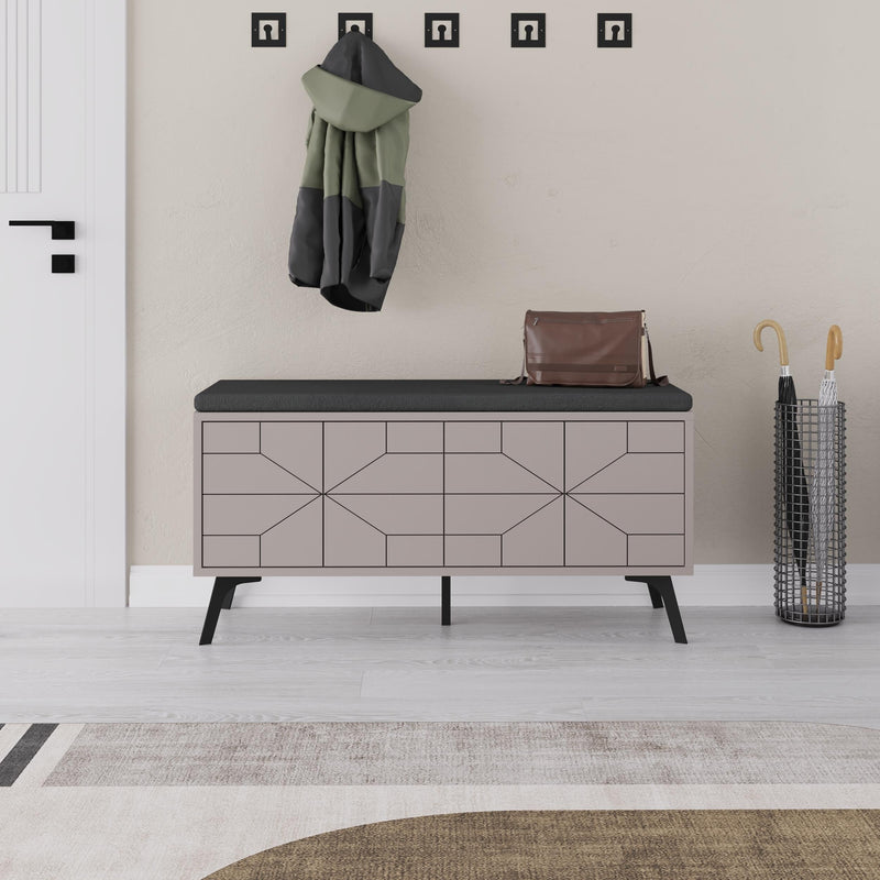 Dune Shoe Storage Bench – Modern Hallway Bench with Storage