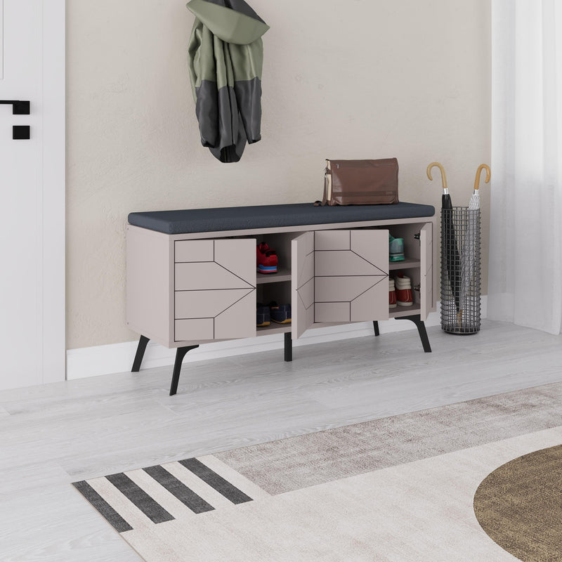 Dune Shoe Storage Bench – Modern Hallway Bench with Storage