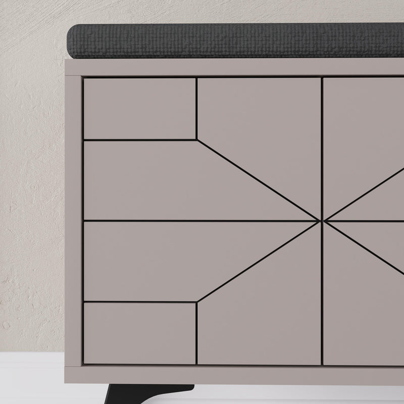 Dune Shoe Storage Bench – Modern Hallway Bench with Storage