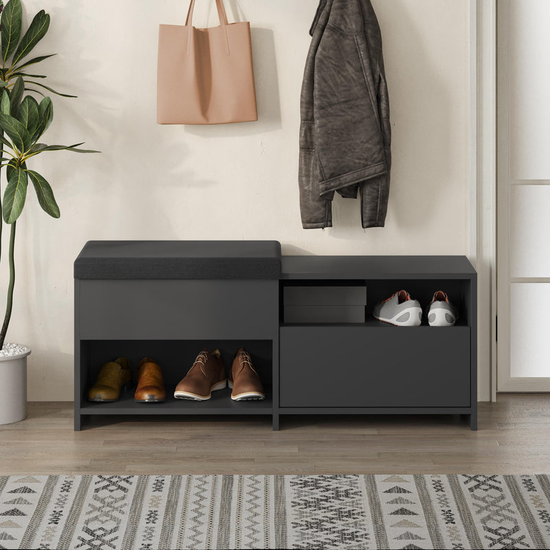 Filux Shoe Bench – Modern Hallway Bench with Storage