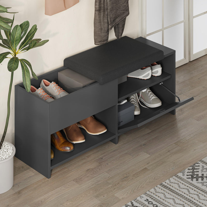 Filux Shoe Bench – Modern Hallway Bench with Storage