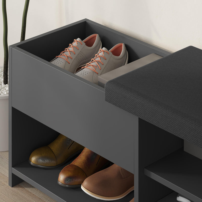 Filux Shoe Bench – Modern Hallway Bench with Storage
