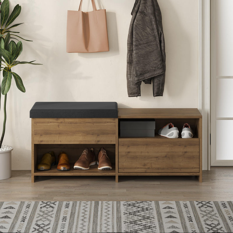 Filux Shoe Bench – Modern Hallway Bench with Storage