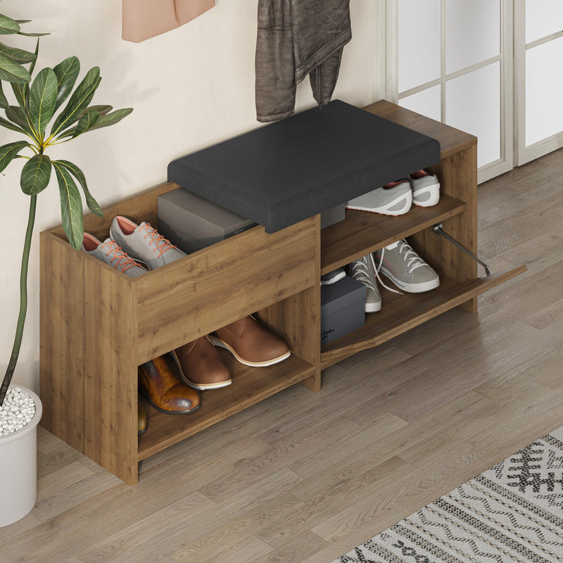 Filux Shoe Bench – Modern Hallway Bench with Storage