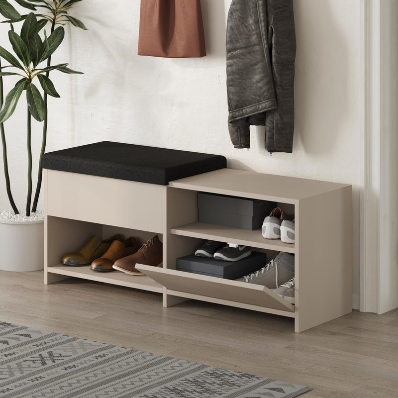 Filux Shoe Bench – Modern Hallway Bench with Storage