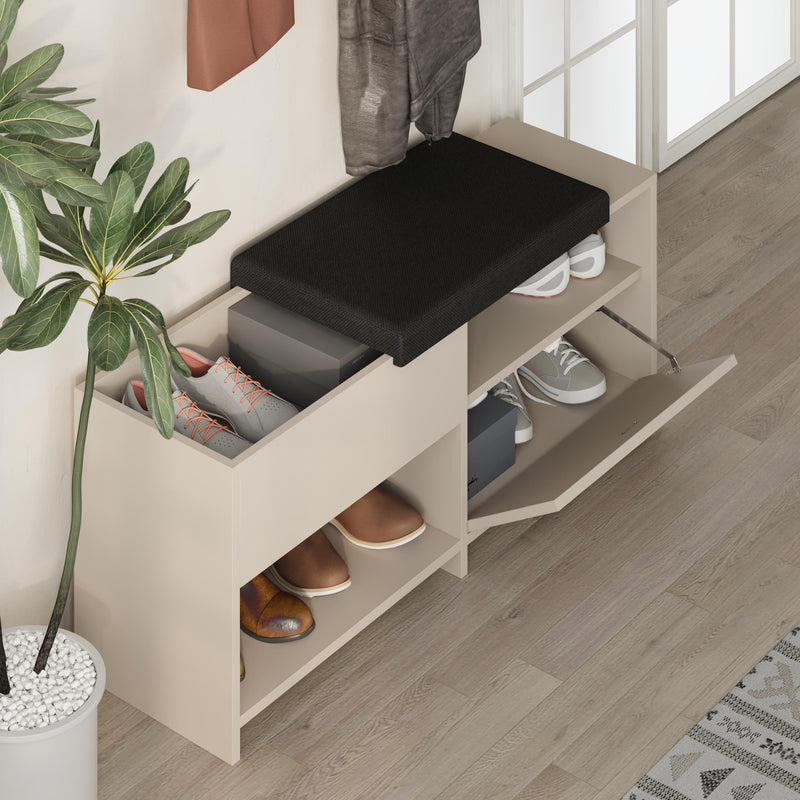 Filux Shoe Bench – Modern Hallway Bench with Storage