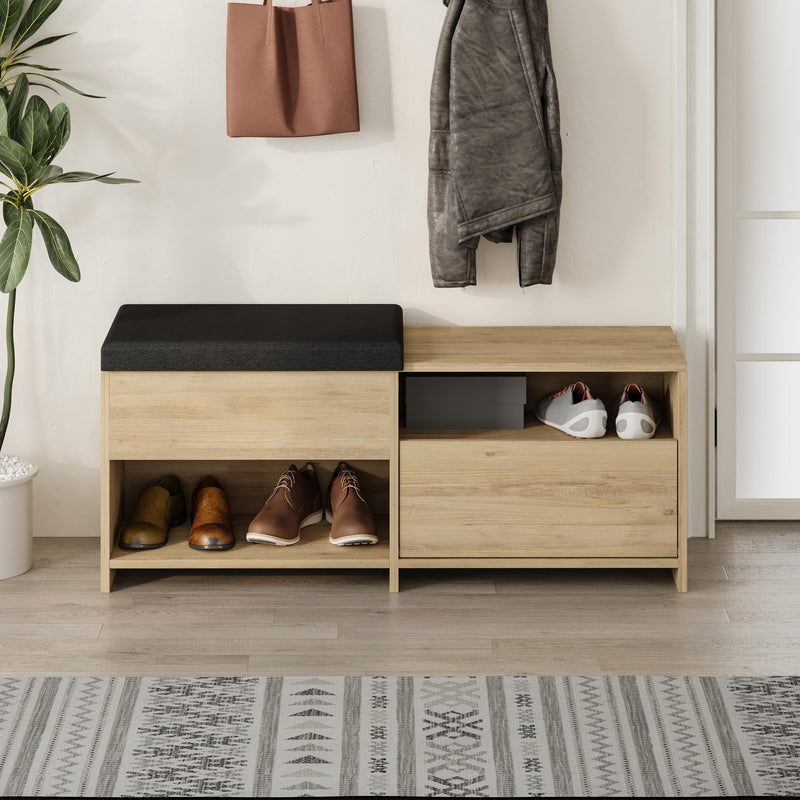 Filux Shoe Bench – Modern Hallway Bench with Storage
