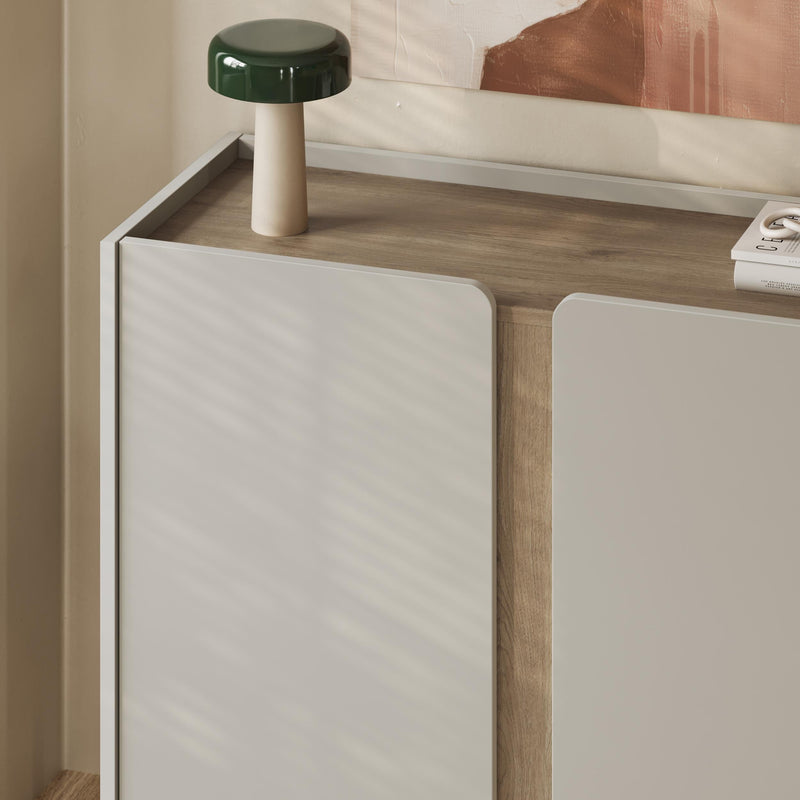 Norm Sideboard 2 Doors Natural Oak-Sandstone 100 x 40.5 x 82.9 cm